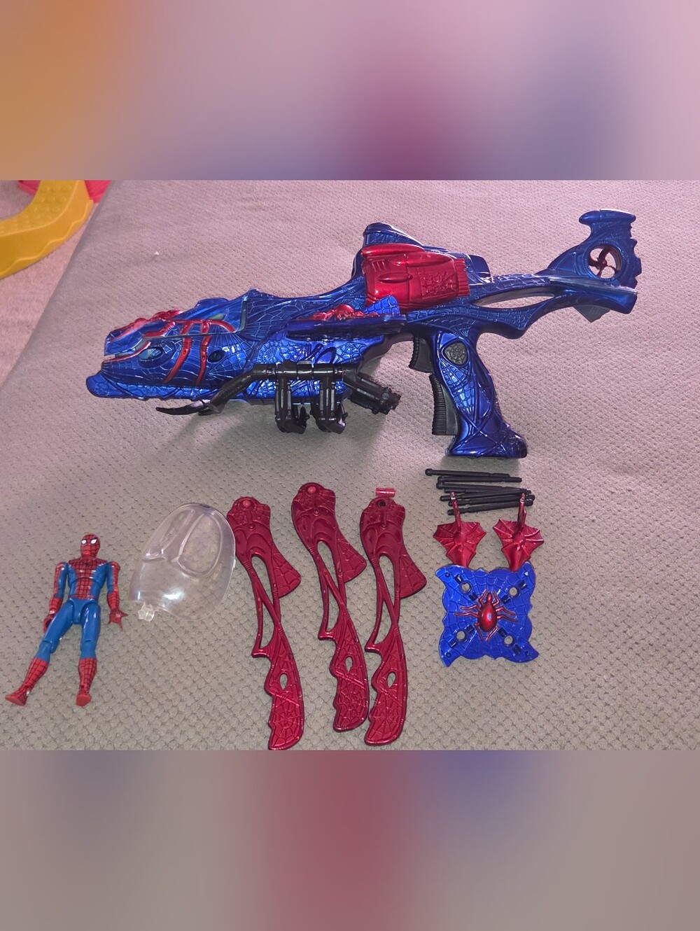Spidey Web Copter Rare 2003 Toy Biz With 1992 Spiderman Action Figure - Picture 11 of 16